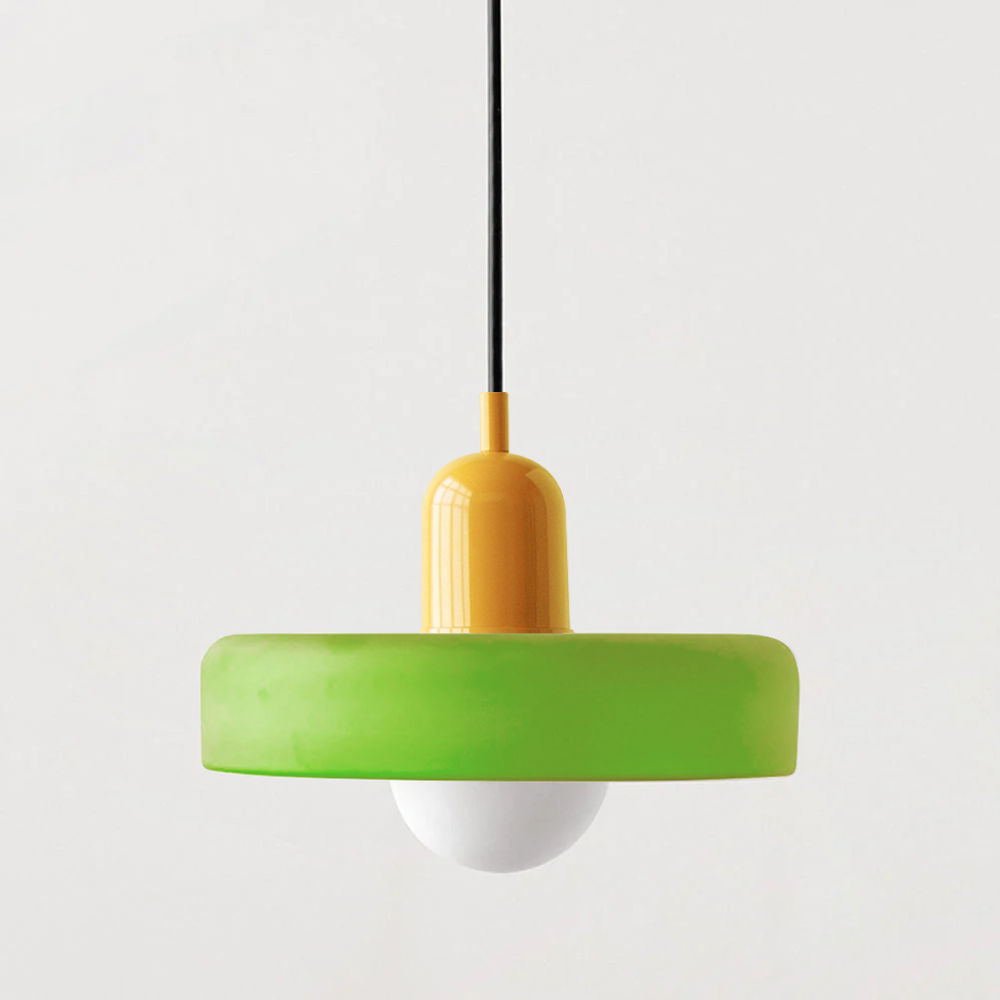 Pendant Lamp Made of Coloured Glass