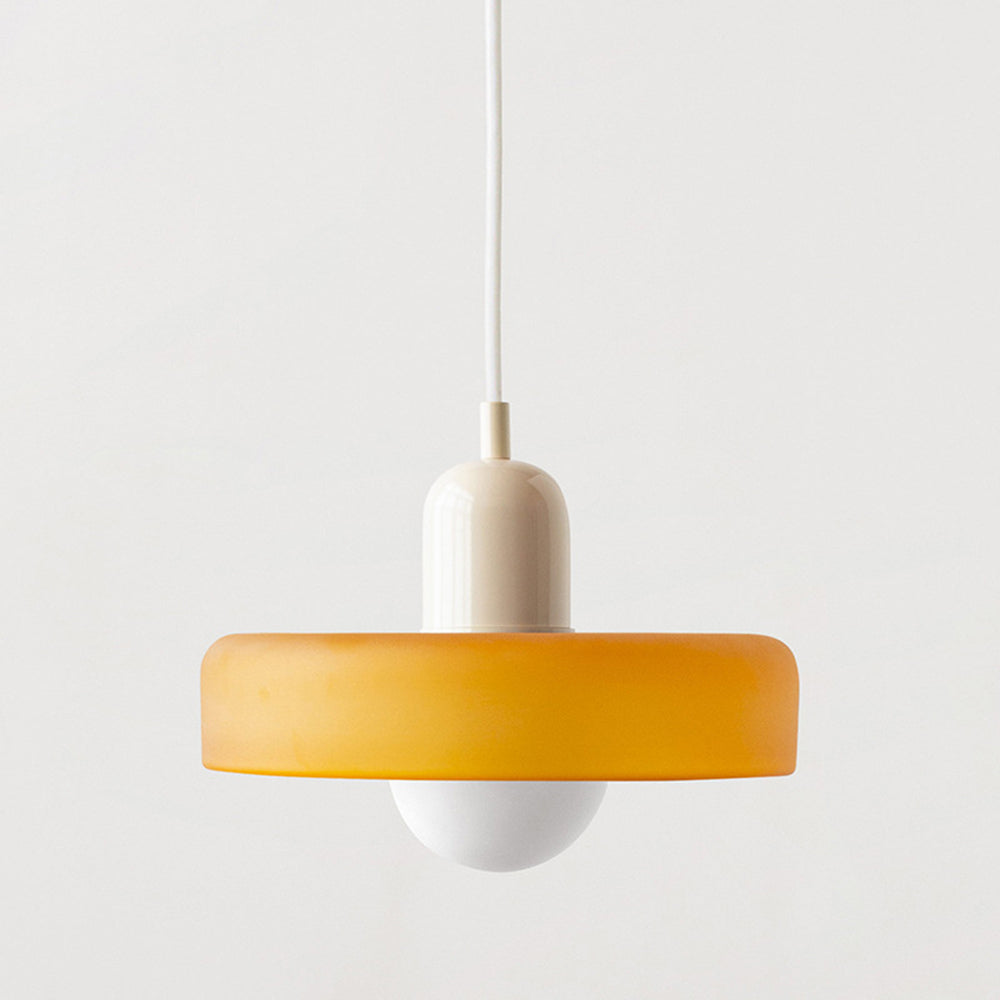Pendant Lamp Made of Coloured Glass