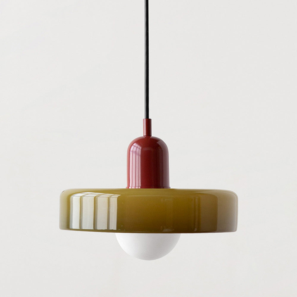 Pendant Lamp Made of Coloured Glass