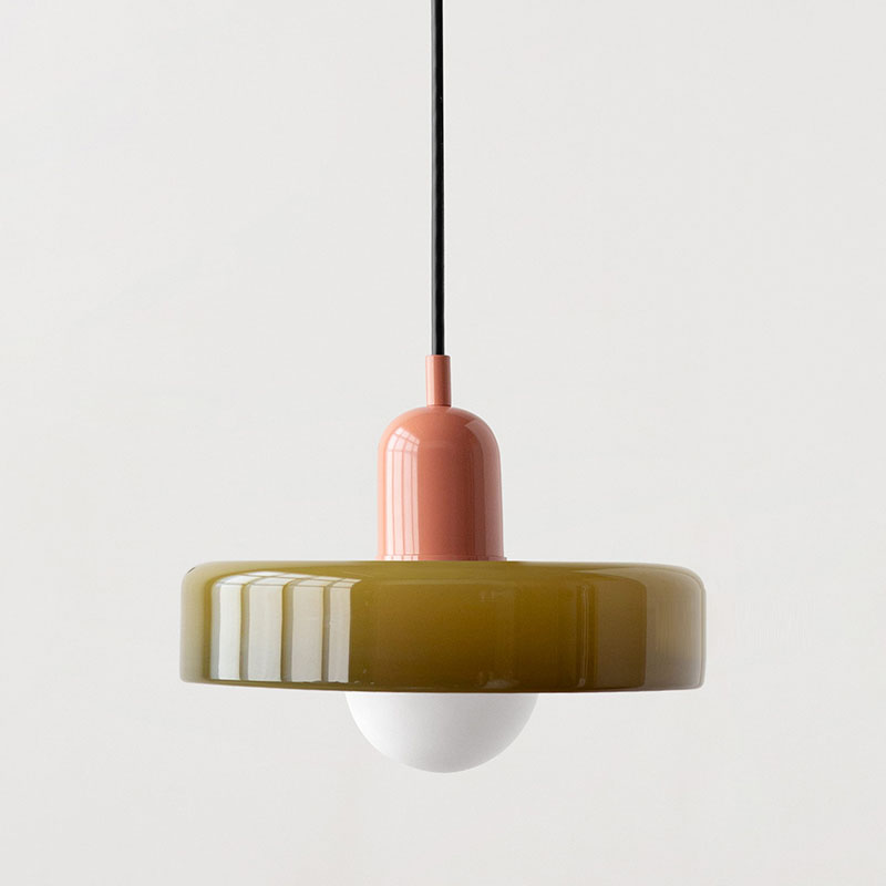 Pendant Lamp Made of Coloured Glass