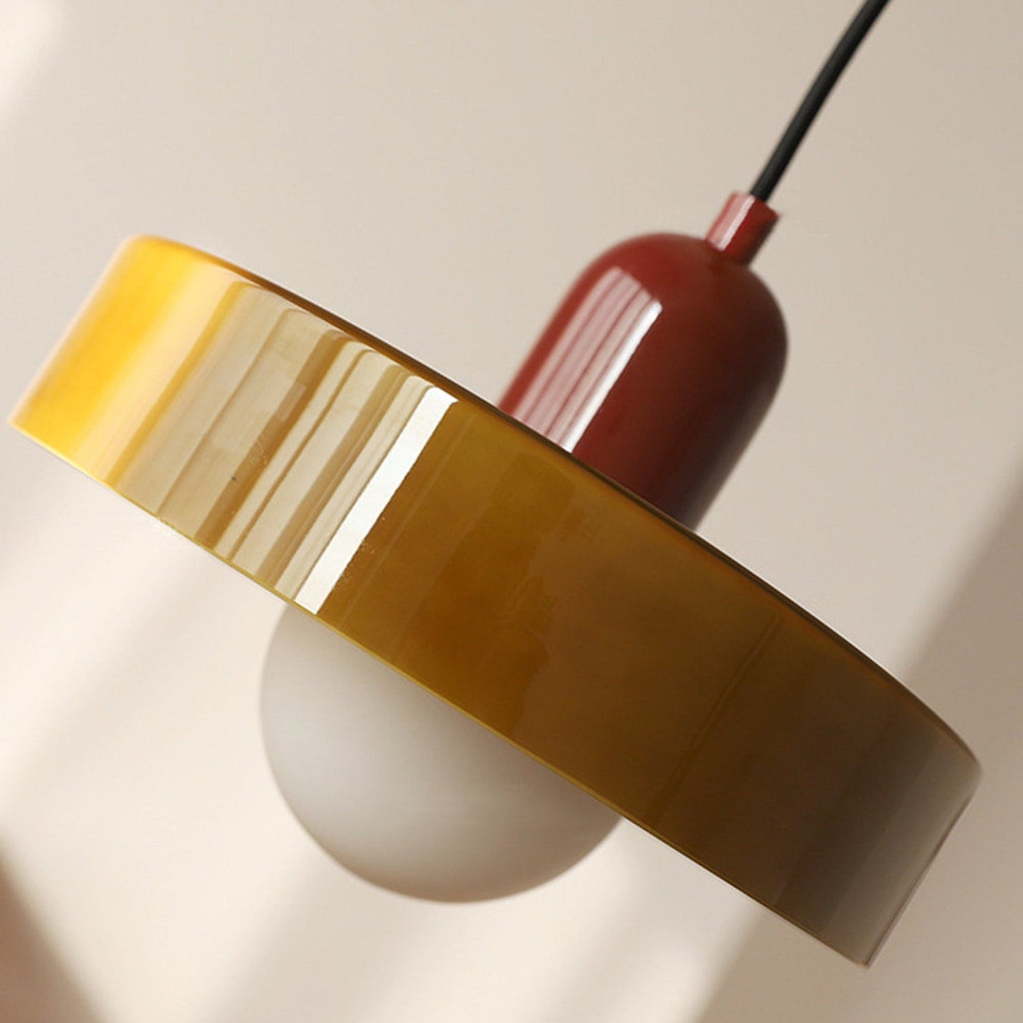 Pendant Lamp Made of Coloured Glass