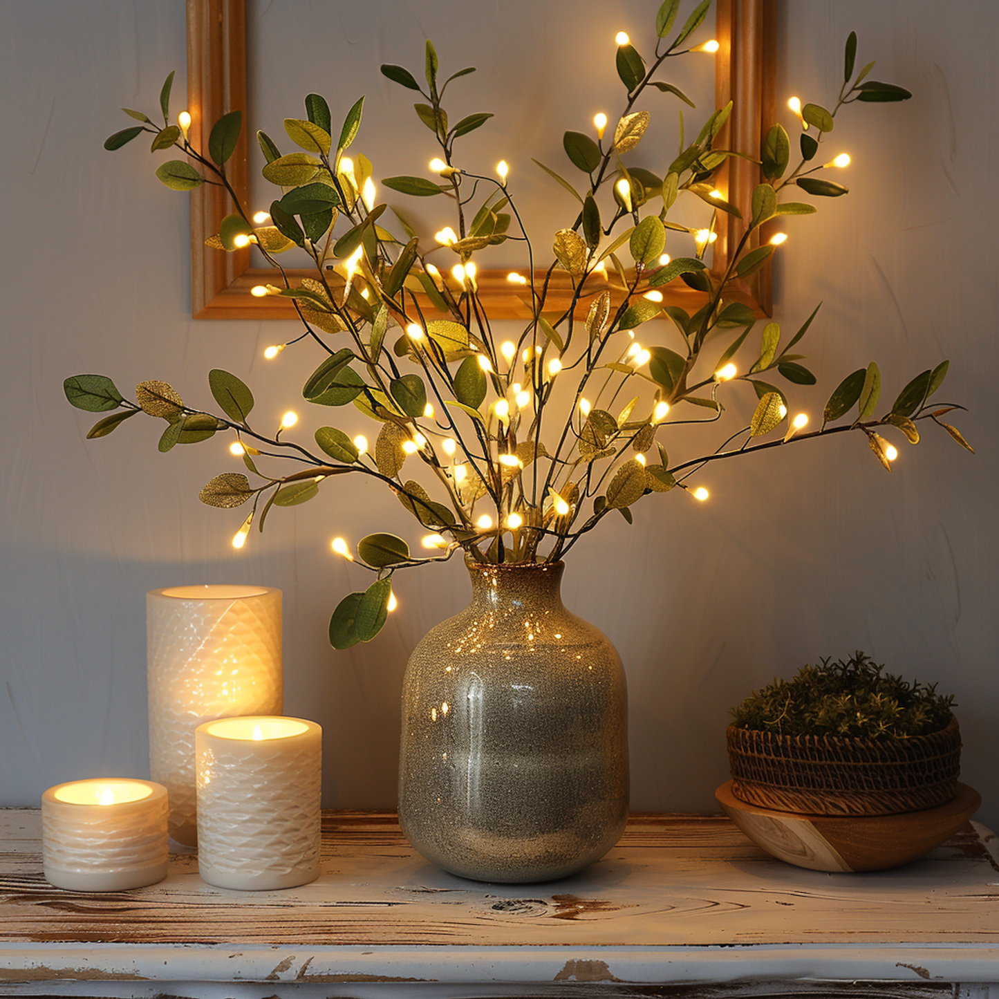 Fairy Light Olive Branch | Led