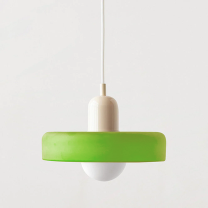 Pendant Lamp Made of Coloured Glass