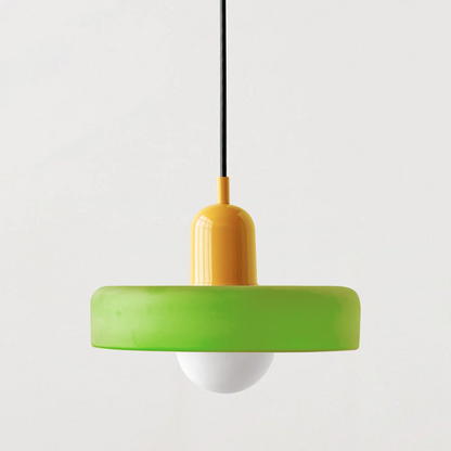Pendant Lamp Made of Coloured Glass