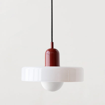 Pendant Lamp Made of Coloured Glass