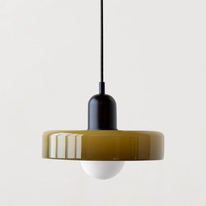 Pendant Lamp Made of Coloured Glass