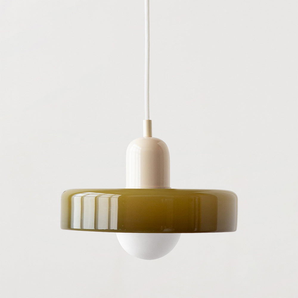 Pendant Lamp Made of Coloured Glass