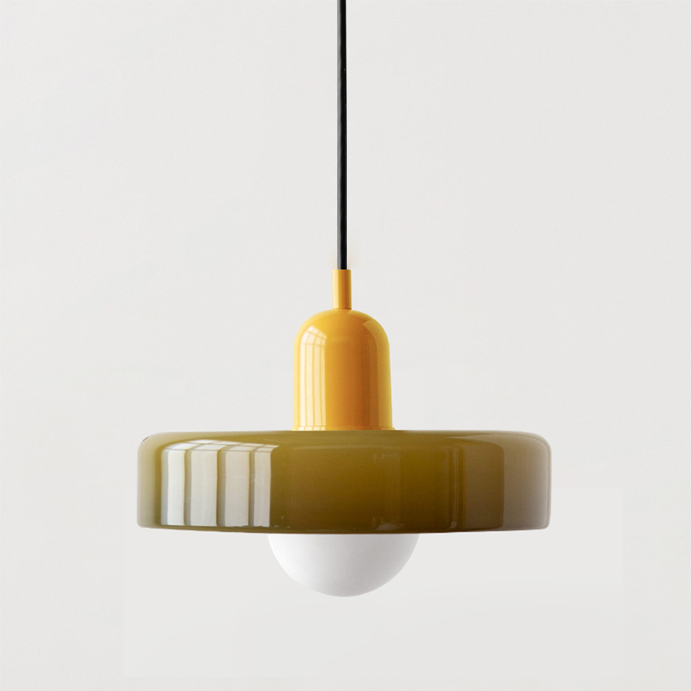 Pendant Lamp Made of Coloured Glass