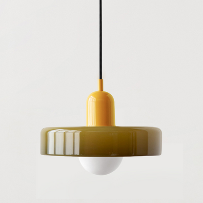 Pendant Lamp Made of Coloured Glass