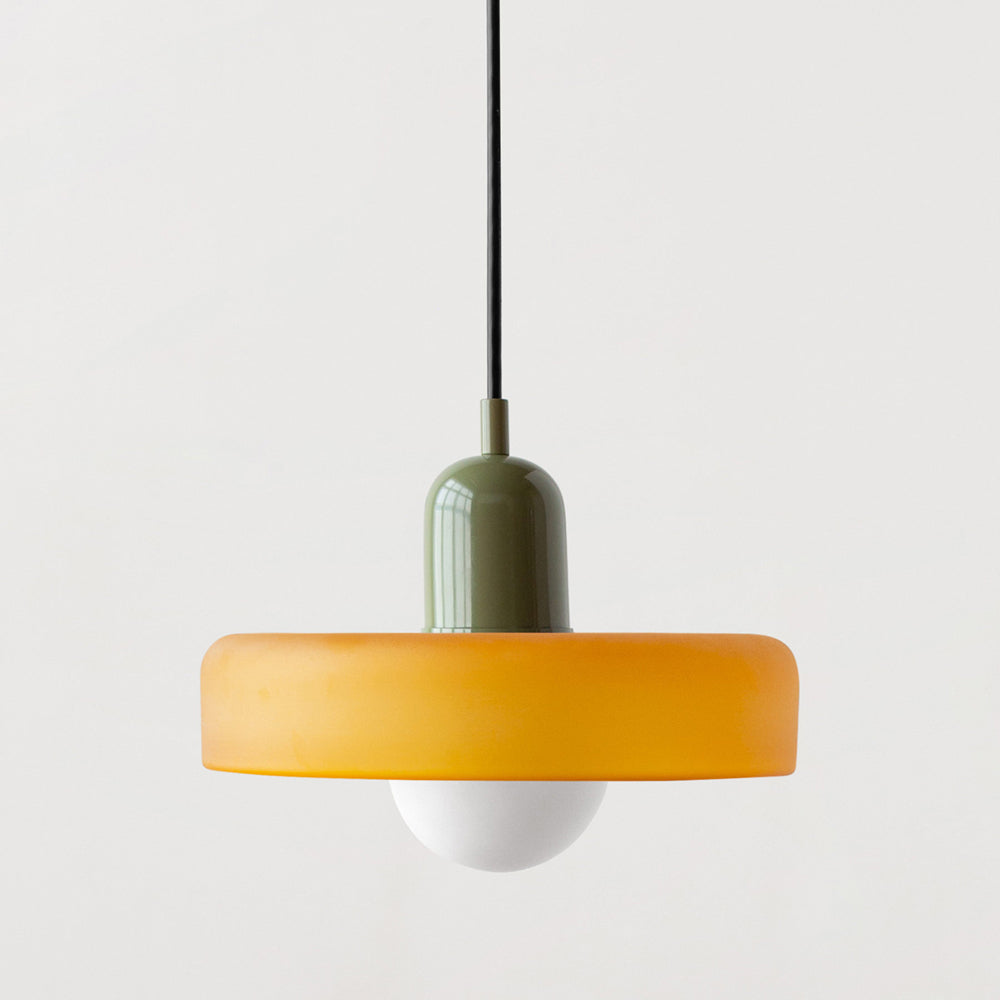 Pendant Lamp Made of Coloured Glass