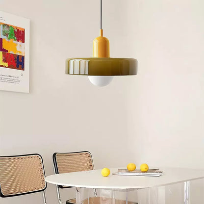 Pendant Lamp Made of Coloured Glass