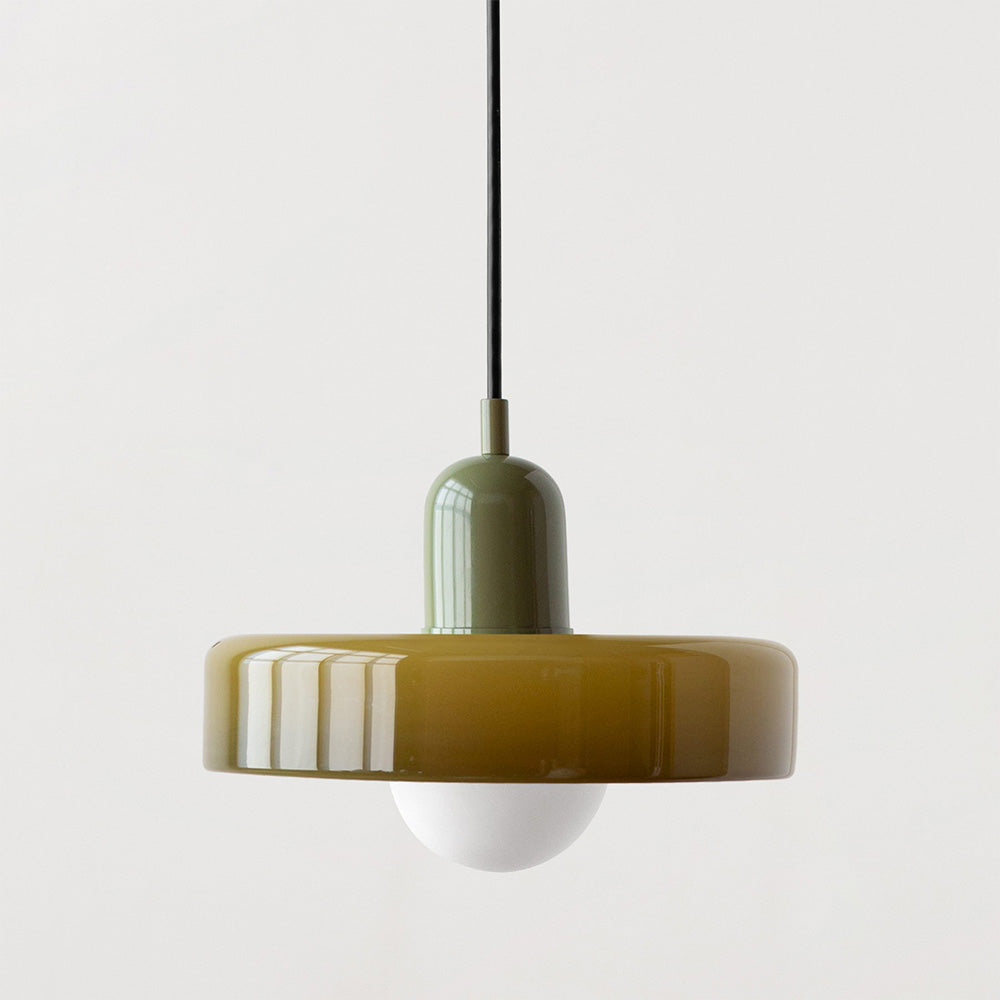 Pendant Lamp Made of Coloured Glass