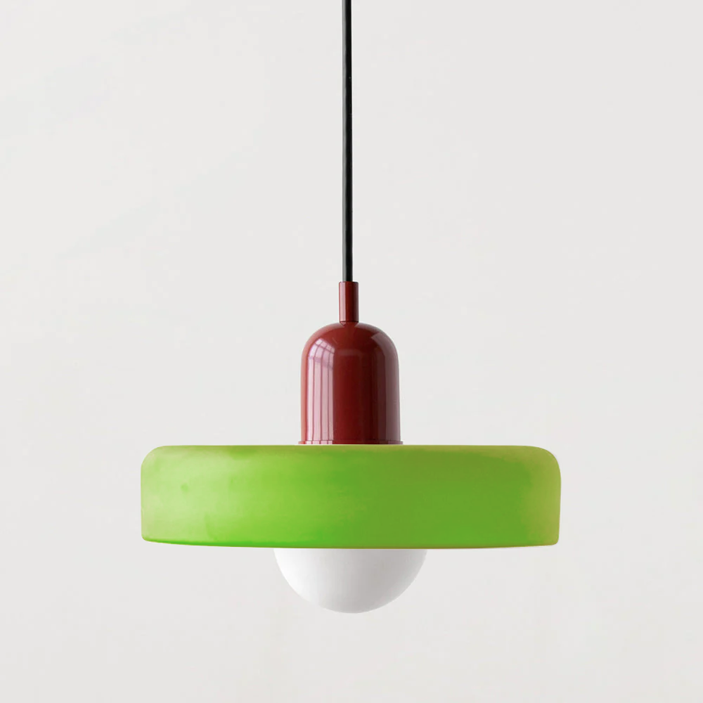 Pendant Lamp Made of Coloured Glass